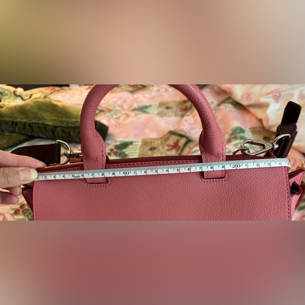 MCM Pink Leather Top-Handle Satchel - Picture 10 of 15